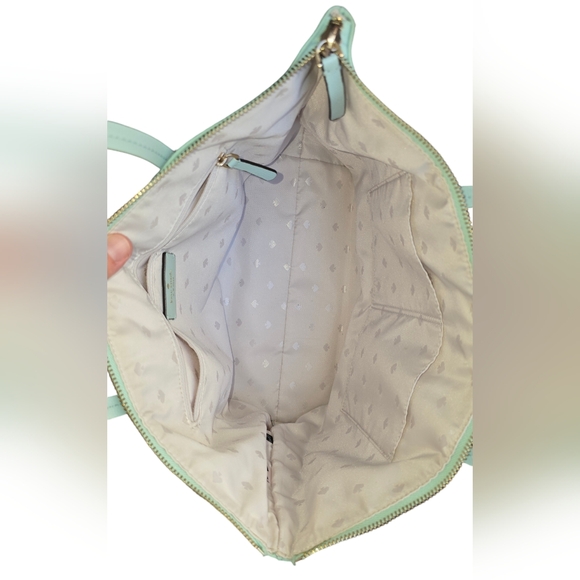 EUC Kate Spade Hayden Top Zip Tote Pale Green Shoulder Bag - Picture 8 of 11